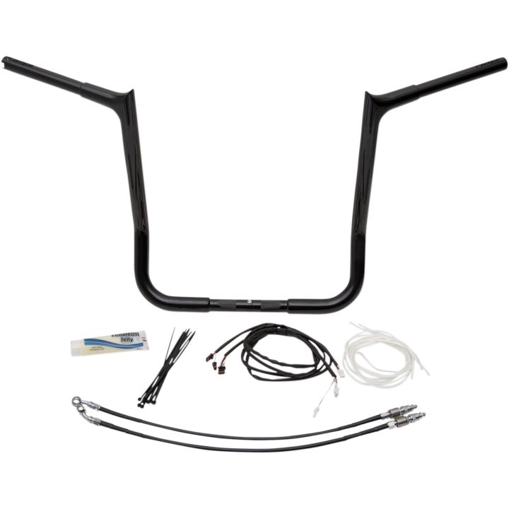 Styre Ape Hanger Ez Install Pointed Top Svart FAT BAGGERS INC. Styre – bild 4