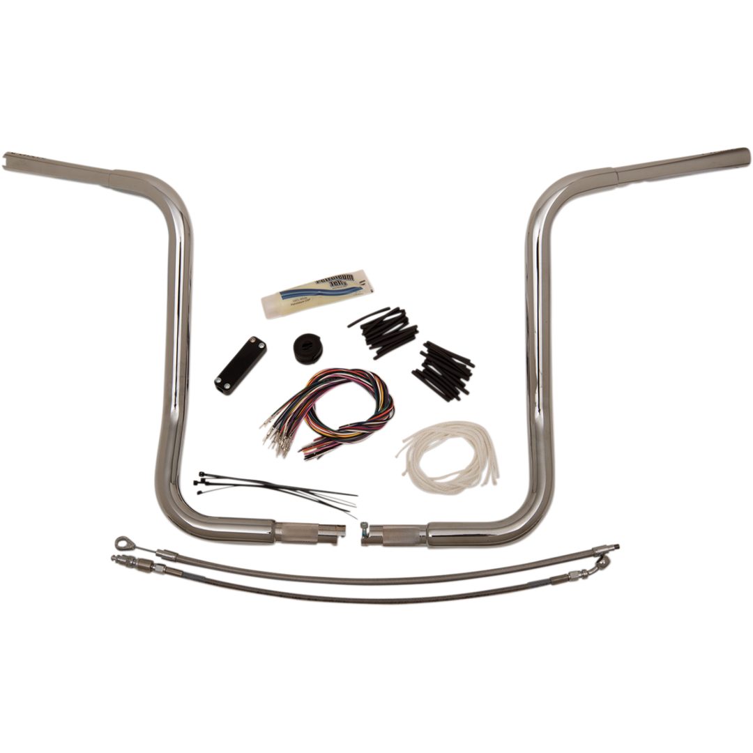 Styre Ez Install Round Top Krom/silver Ape Hanger FAT BAGGERS INC. Styre – bild 7