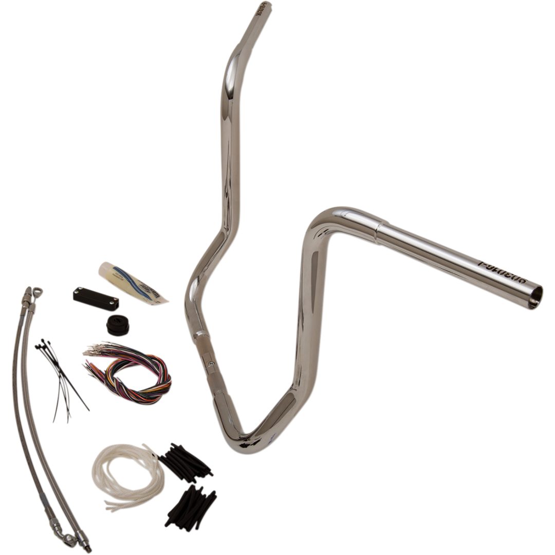 Styre Ez Install Round Top Krom/silver Ape Hanger FAT BAGGERS INC. Styre – bild 2