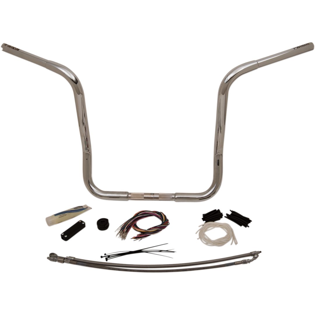 Styre Ez Install Round Top Krom/silver Ape Hanger FAT BAGGERS INC. Styre