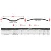 Styre Fatbar O2 Svart/Vit SCAR Villopoto/ Stewart – miniatyr 3