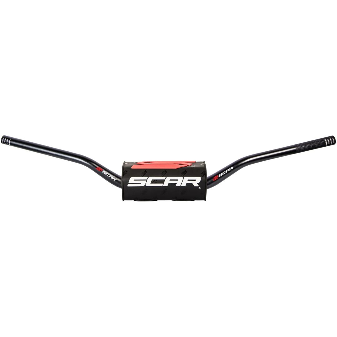 Styre Fatbar O2 Svart/Vit SCAR Villopoto/ Stewart