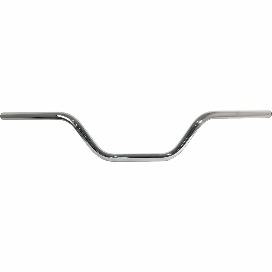 Styre Flat Track Och Scrambler Högt Silver/chrome EMGO H/BAR FLAT TRACK #24 CHR