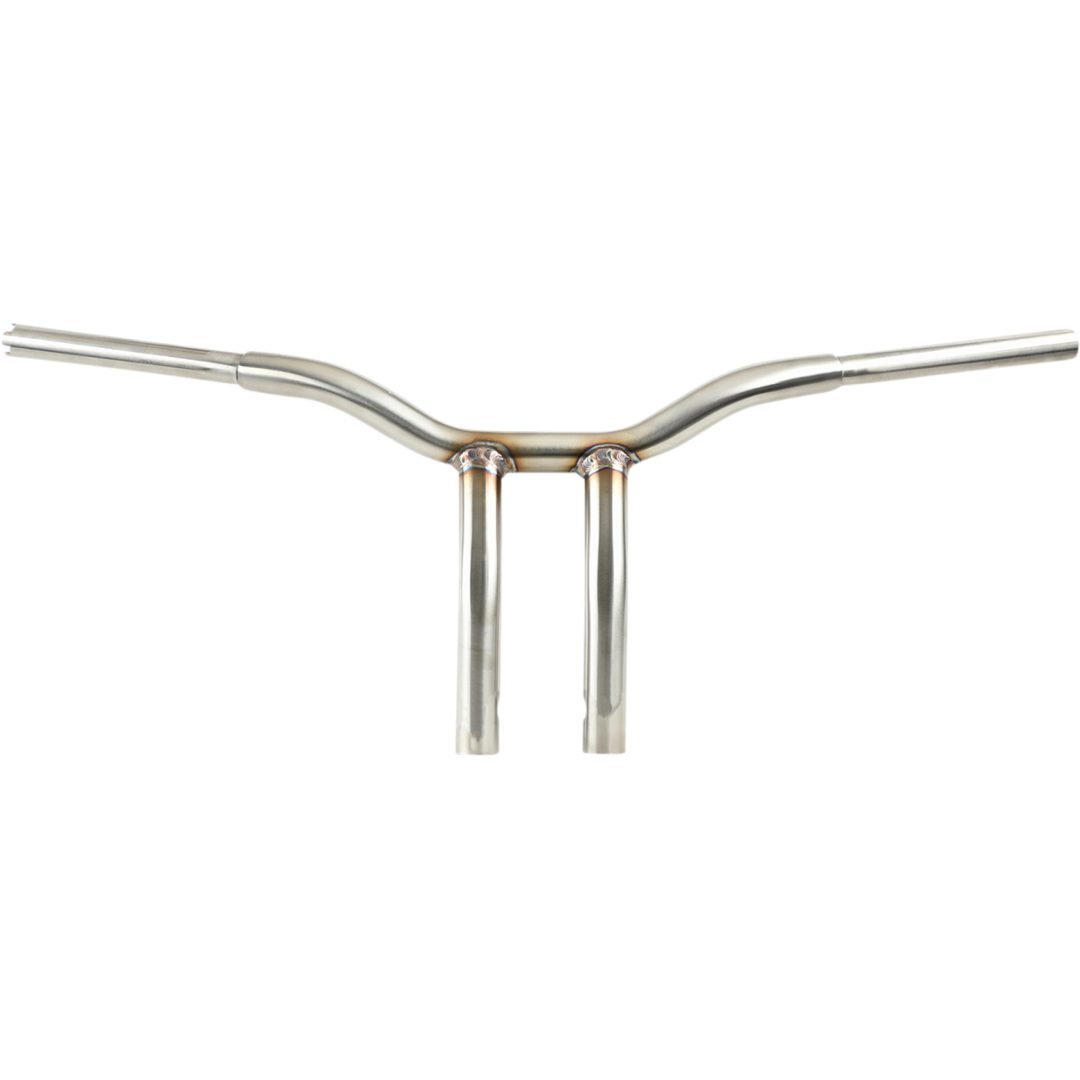 Styre Kage Fighter Svetsade Böjda-risers Silver Stainless Steel LA CHOPPERS Styre