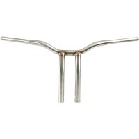 Styre Kage Fighter Svetsade Böjda-risers Silver Stainless Steel LA CHOPPERS