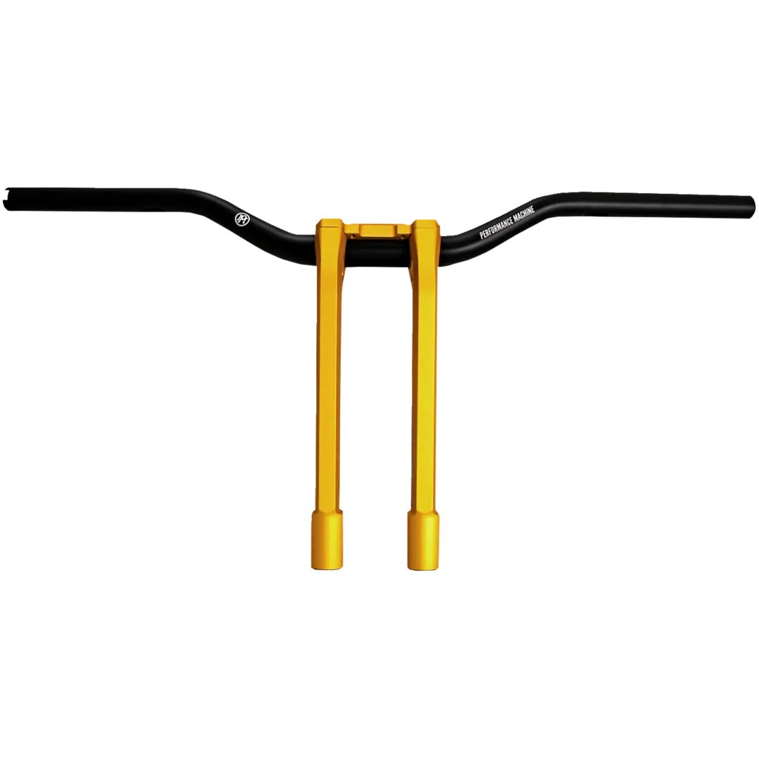 Styre Phatbar & Riser Kit Svart Guld PERFORMANCE MACHINE – bild 4