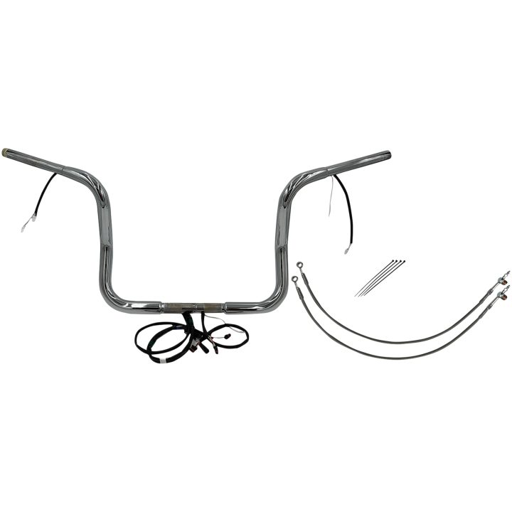 Styre Plug & Play Ez Install 1-1/4" Rund Topp Svart FAT BAGGERS INC. Styre – bild 2
