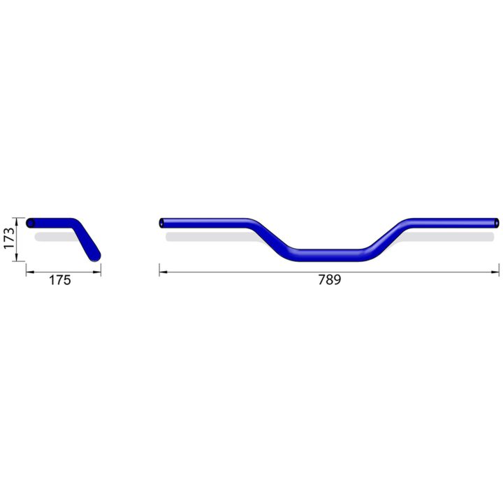 Styre Pro X-Bar Naked Bike X02 Svart Aluminium HIGHSIDER – bild 6
