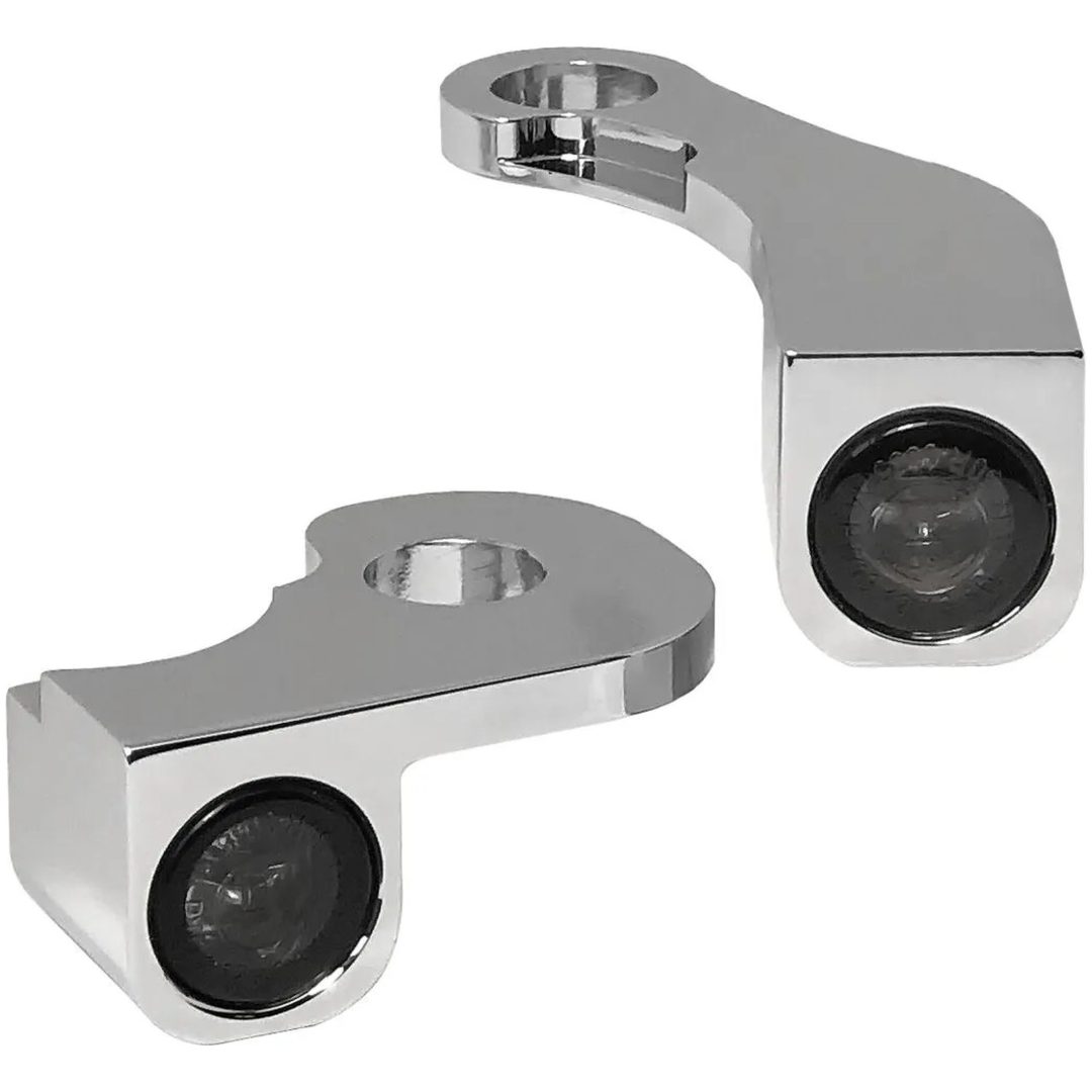Styreblinkers Nano Series Klar/Krom HEINZ BIKES Blinkers – bild 3