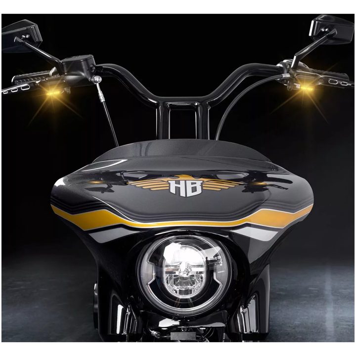 Styrelampor Led Svart/Klar HEINZ BIKES Blinkerssats – bild 4