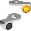 Styrfäst Blinkers Nano Serien Bärnstensfärgad/Klar/Krom HEINZ BIKES Blinkers – miniatyr 1