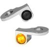 Styrfäst Blinkers Nano Serien Bärnstensfärgad/Klar/Krom HEINZ BIKES Blinkers – miniatyr 1