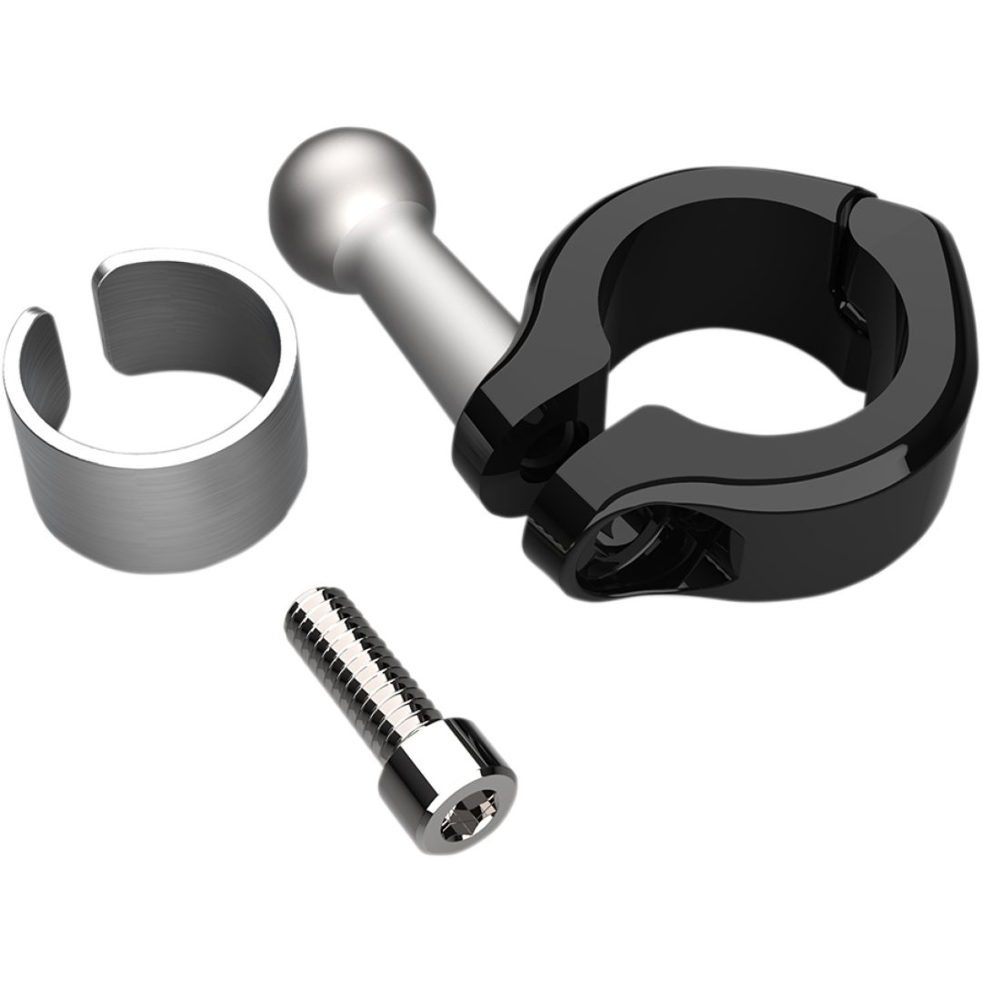 Styrfäste Aluminium Svart CIRO Fäste