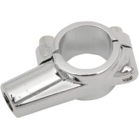 Styrfäste Backspegel Krom/Grå Aluminium EMGO