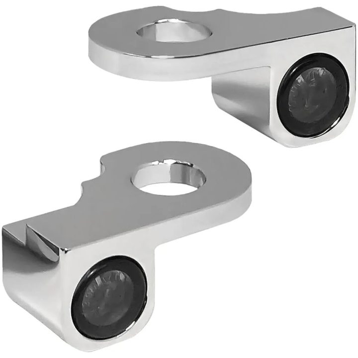 Styrfäste Blinkers Nano Serien Bärnstensfärgad/Klar/Krom HEINZ BIKES Blinkers – bild 4