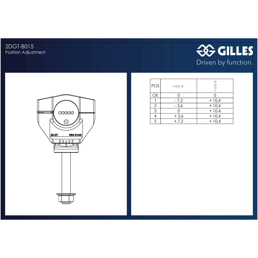 Styrfäste Justerbart Svart GILLES TOOLING – bild 2