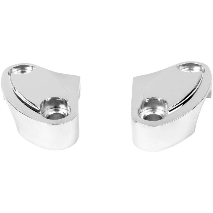Styrfäste Krom/silver Aluminium DRAG SPECIALTIES RISER CLAMPS H/BAR – bild 3