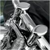 Styrfäste Och Överklammer Kit Silver/krom DRAG SPECIALTIES RISERS BGBUFLO 1.5"SPRNGR – miniatyr 2