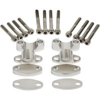 Styrfäste Riser Kit Aluminium Polerad EMGO