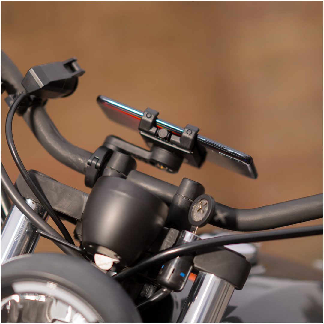 Styrfäste Universal Clamp Moto Bundle Svart SP CONNECT Fäste – bild 3