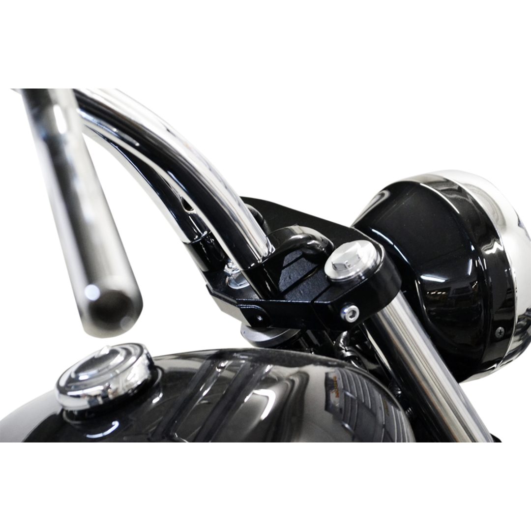 Styrförlängningssats Svart Pullback LA CHOPPERS EXTENSION RISER PB 1 BK – bild 2