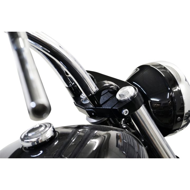 Styrförlängningssats Svart Pullback LA CHOPPERS EXTENSION RISER PB 1 BK – bild 2