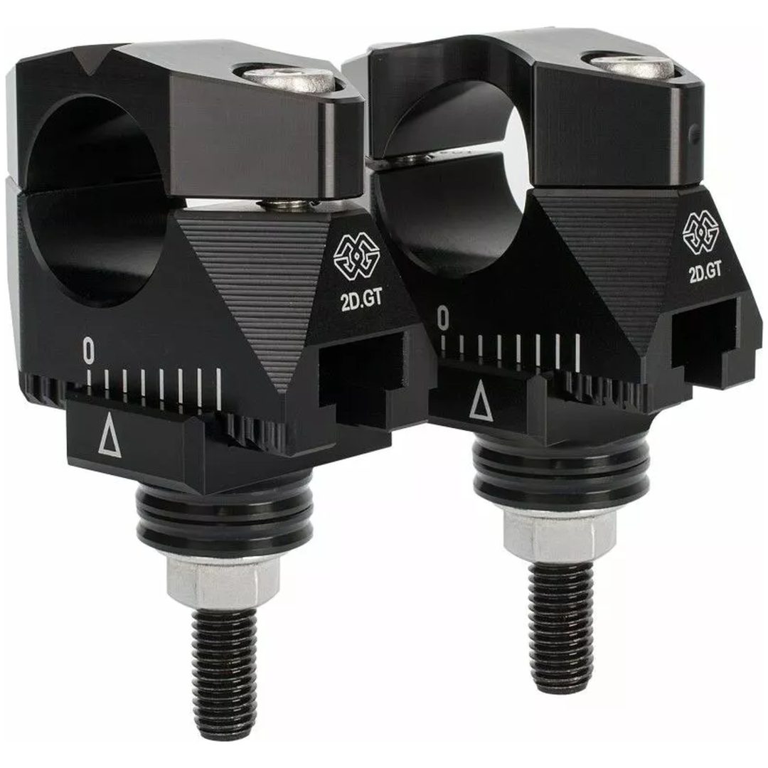 Styrhöjare 2D.GT Svart Aluminium GILLES TOOLING