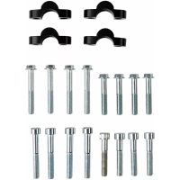 Styrhöjare Svart Silver MOOSE OFFROAD HARD-PARTS