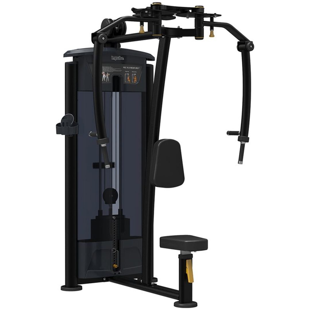 Styrkemaskin med viktmagasin pec fly/rear delt - It9515 Impulse