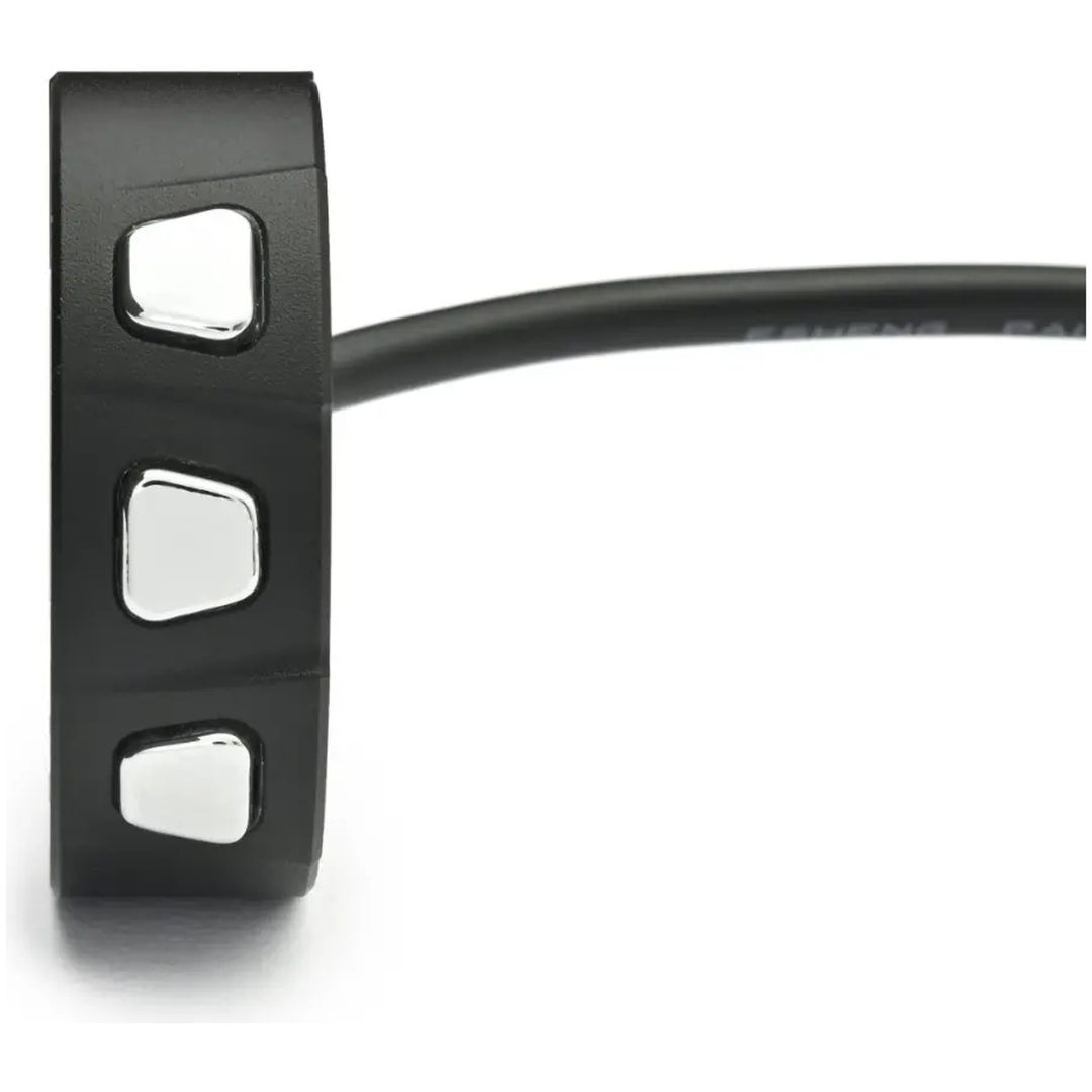 Styrknapp 3-knappars Svart Krom DAYTONA