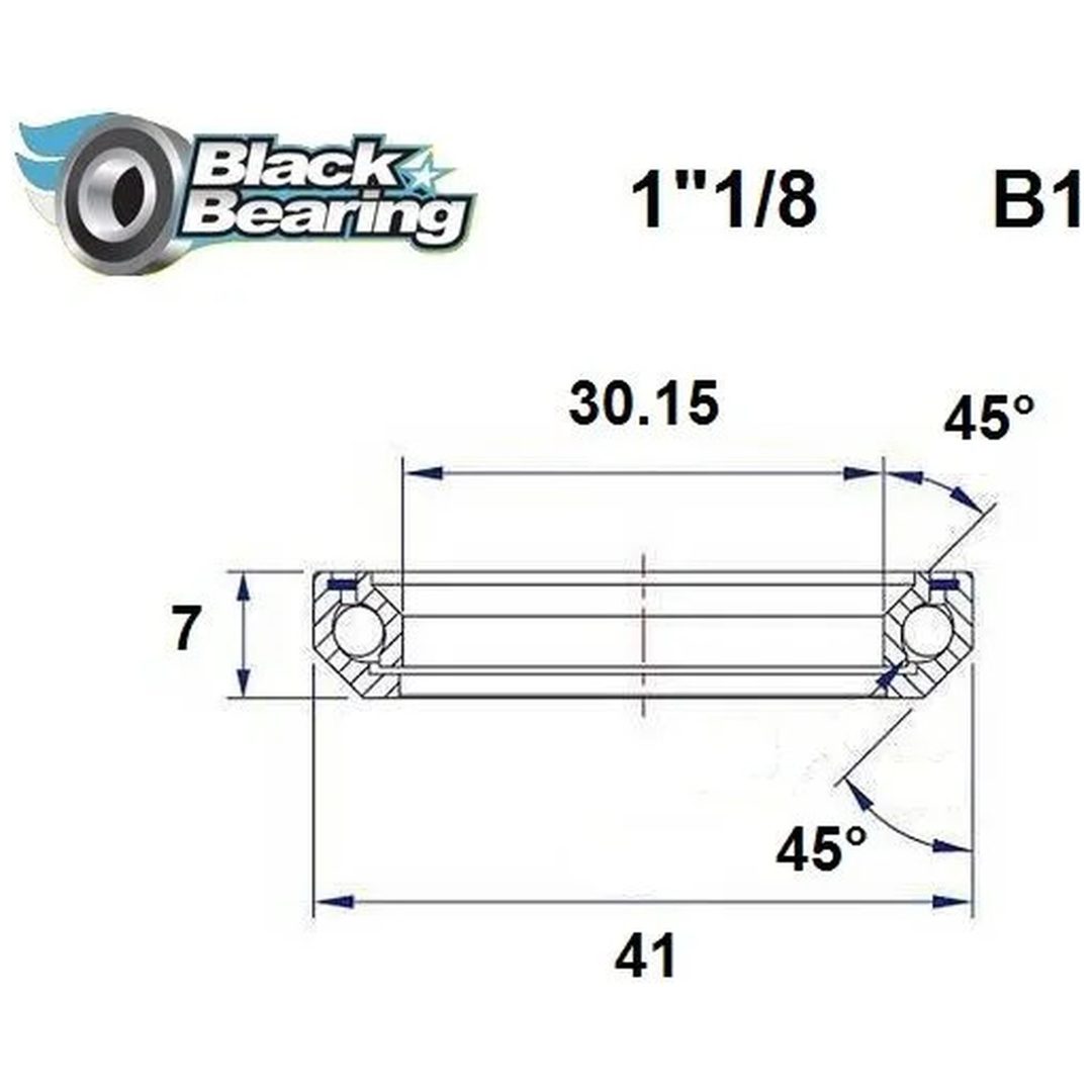 Styrlager BLACK BEARING – bild 2