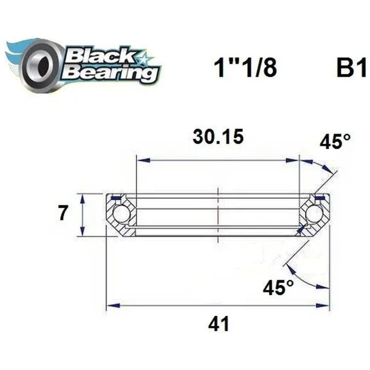 Styrlager BLACK BEARING – bild 2