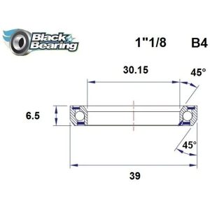 Styrlager BLACK BEARING