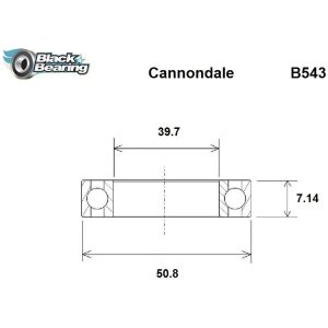 Styrlager BLACK BEARING