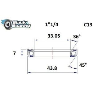 Styrlager BLACK BEARING
