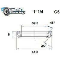 Styrlager BLACK BEARING