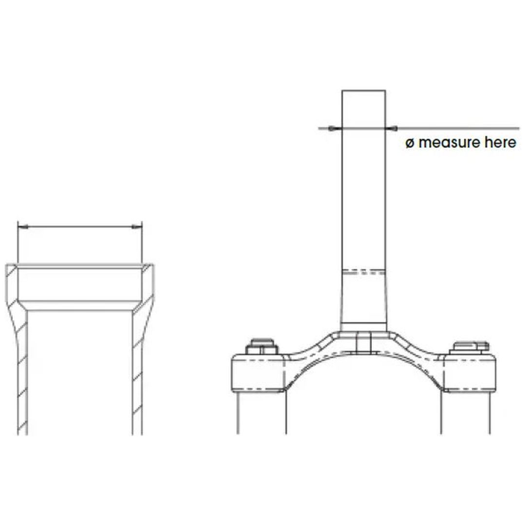 Styrlager Övre & Nedre Svart BLACK BEARING – bild 4