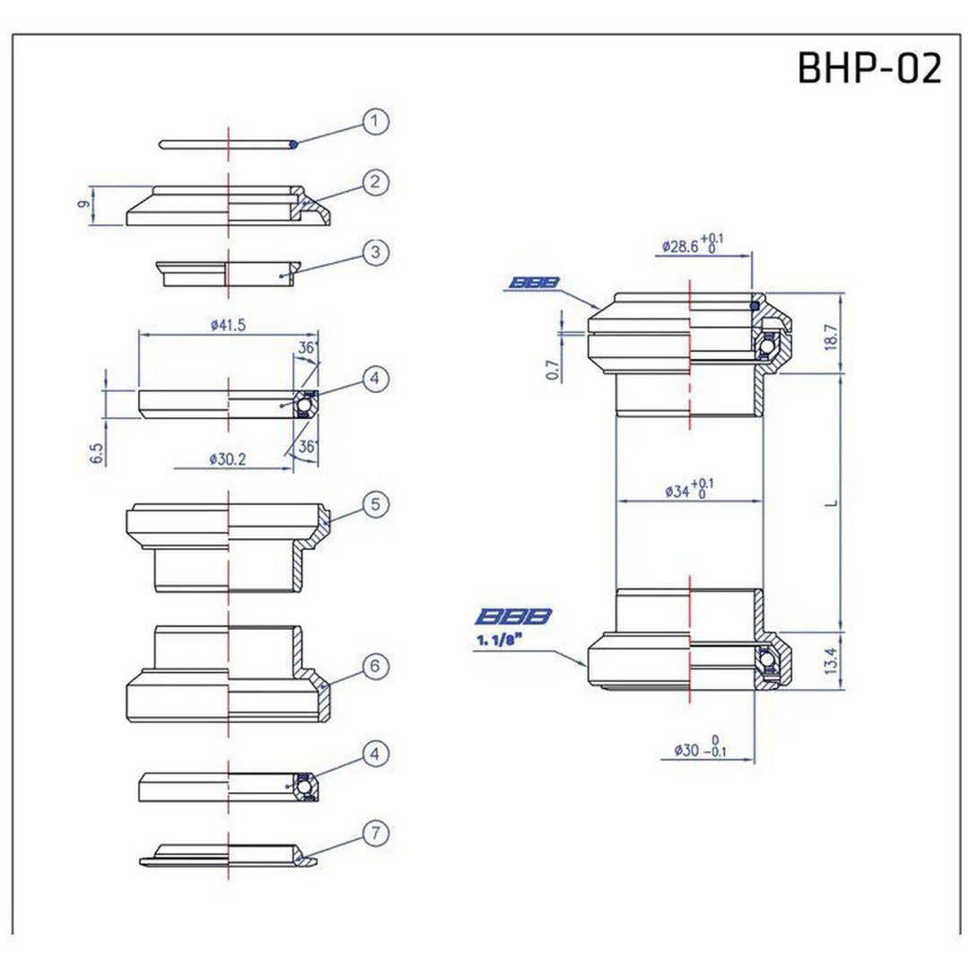 Styrlager TurnAround Svart BBB – bild 2