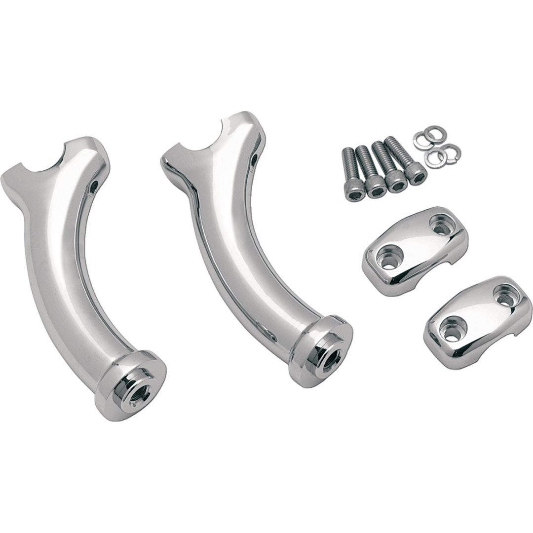 Styrriser Deuce Style Krom/silver Pullback DRAG SPECIALTIES RISERS 5.5"X2.0"PULLBACK