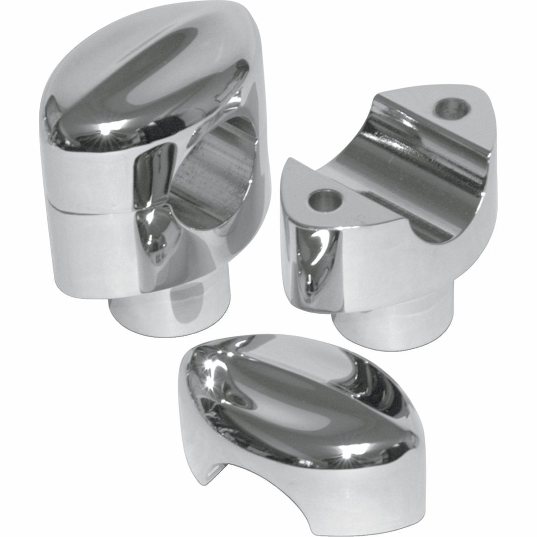 Styrriser Hefty Mohawk Krom/silver LA CHOPPERS RISERS HEFTY MOHAWK 1.5CH