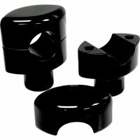 Styrriser Hefty Smooth Svart Aluminium LA CHOPPERS