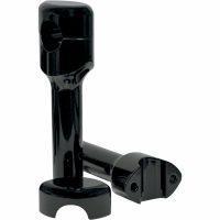 Styrriser Hefty Smooth Svart Aluminium LA CHOPPERS