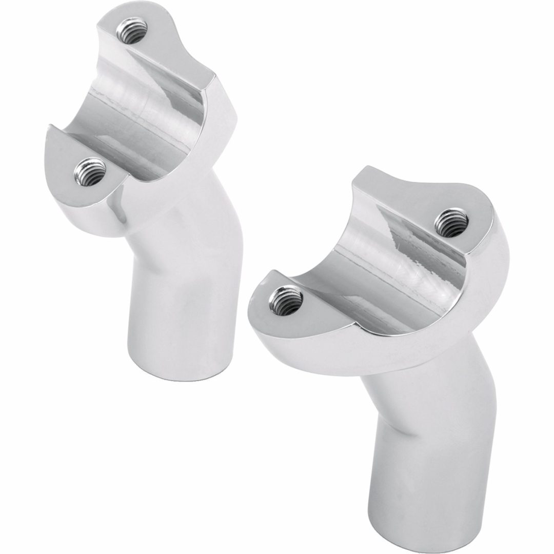 Styrriser Pullback Smidd Aluminium Krom/silver DRAG SPECIALTIES RISERS PULLBACK 3.5" CHR