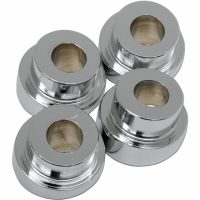 Styrriserbussningar 10° Krom Aluminium LA CHOPPERS