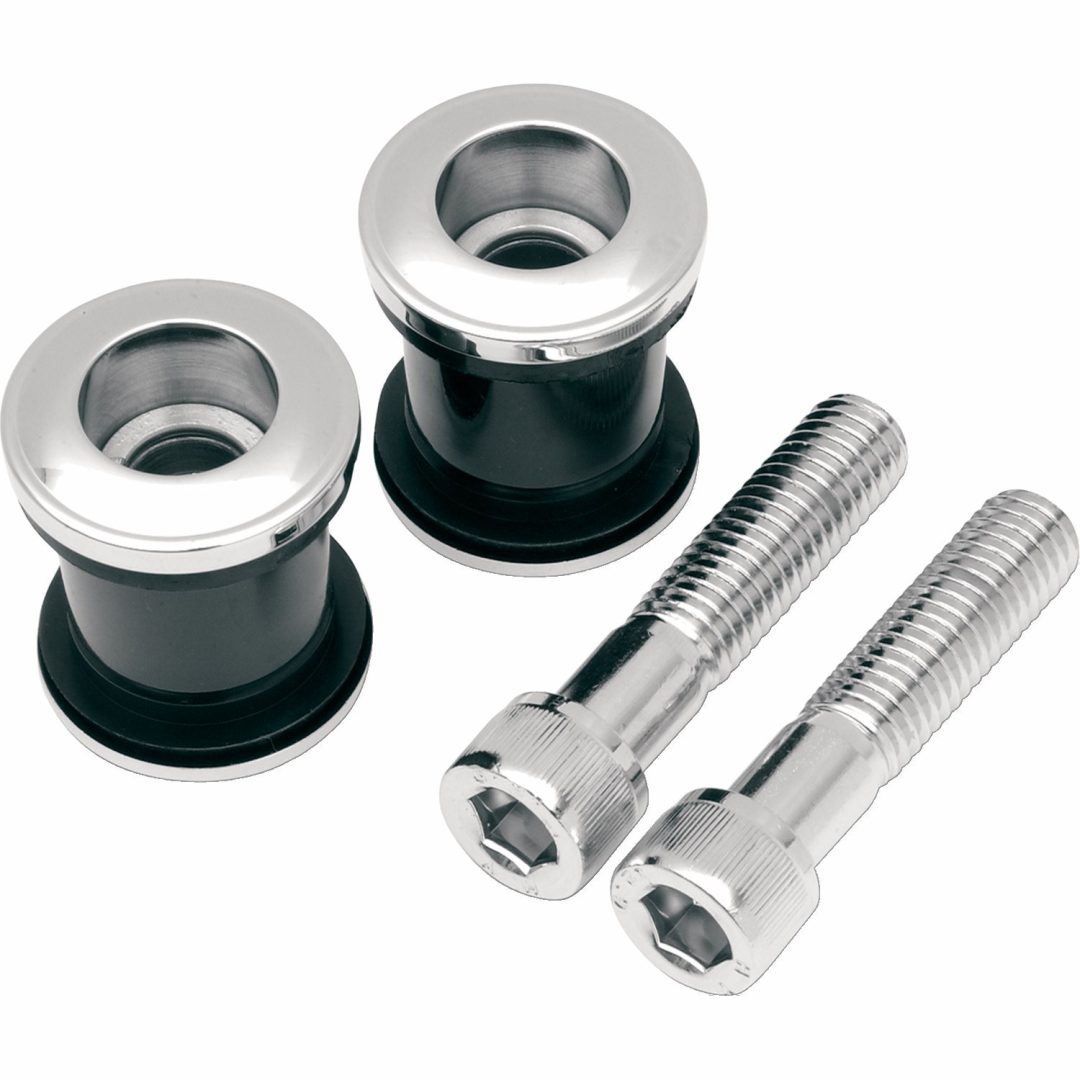 Styrriserbussningar Flush Kit Krom/silver DRAG SPECIALTIES BUSHING KIT RISER FLUSH