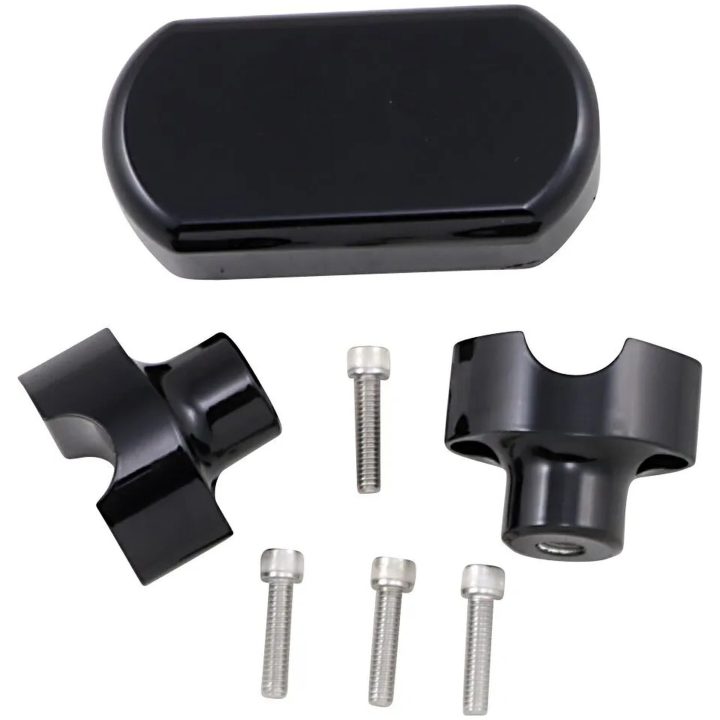 Styrriserkit Solid Svart Gloss LA CHOPPERS RISERS W/SOLID TOP 1.5"BK – bild 2
