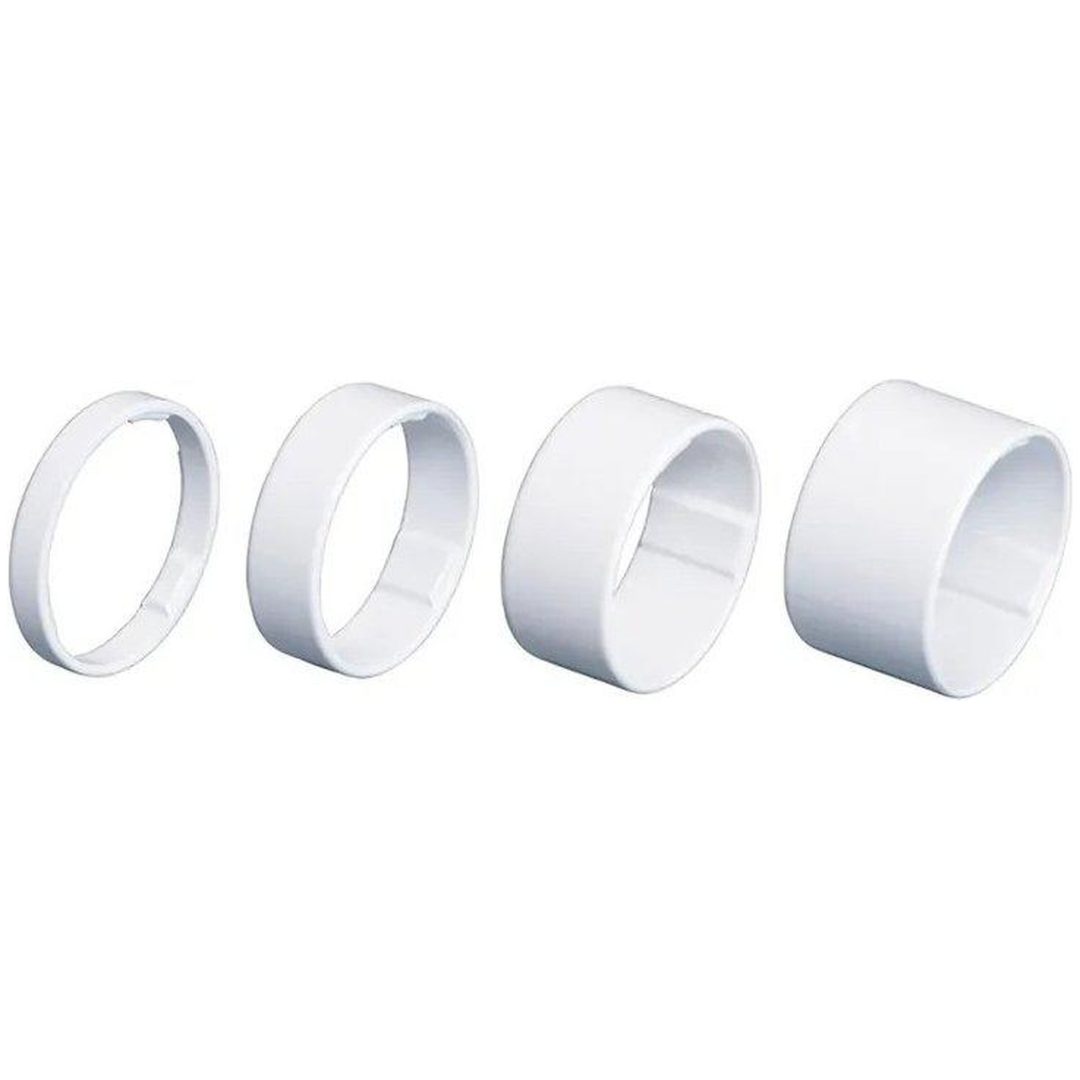 Styrstamspacer LightSpace Aluminium Vit BBB