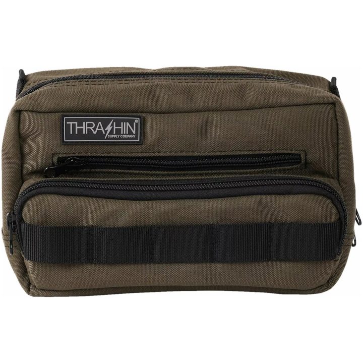 Styrväska Handlebar Bag Plus Grön Orange THRASHIN SUPPLY CO. – bild 2