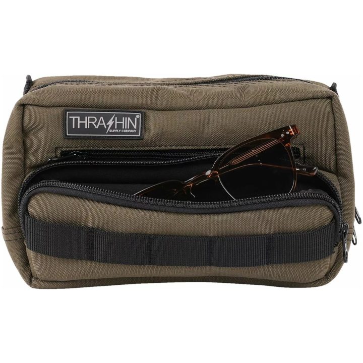 Styrväska Handlebar Bag Plus Grön Orange THRASHIN SUPPLY CO. – bild 6