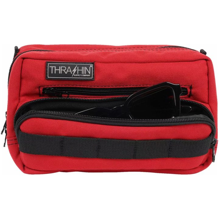 Styrväska Handlebar Bag Plus Röd Orange THRASHIN SUPPLY CO. – bild 3